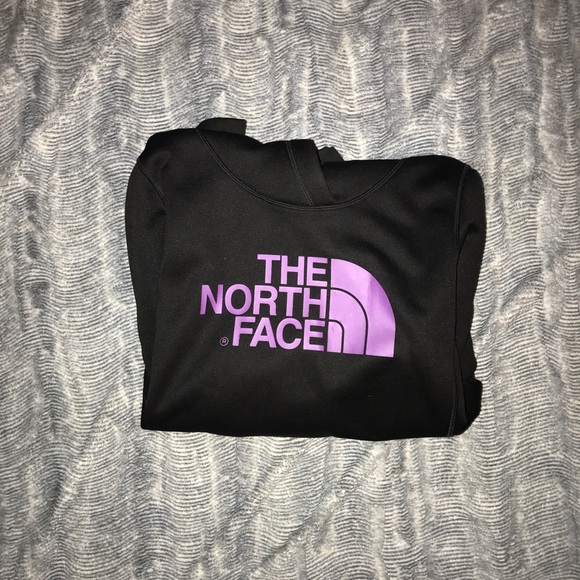 The North Face Tops - The North Face purple and black hoodie ✨
